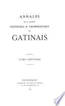 Annales de la Société historique & archéologique du Gâtinais