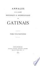 Annales de la Société historique & archéologique du Gâtinais