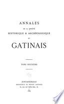 Annales de la Société Historique et Archéologique du Gâtinais