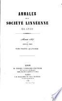 Annales de la Société Linnéenne de Lyon et des Société Botanique de Lyon, Société d'Anthropologie et de Biologie de Lyon réunies