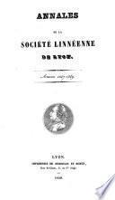 Annales de la Société Linnéenne de Lyon