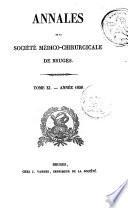 Annales de la Société médico-chirurgicale de Bruges