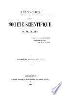Annales de la Société scientifique de Bruxelles