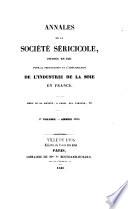 Annales de la Société séricicole