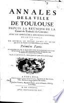 Annales De La Ville De Toulouse