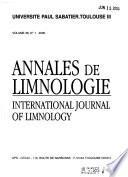 Annales de limnologie