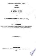 Annales de médecine belge et étrangère