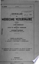 Annales de médecine vétérinaire