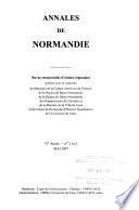 Annales de Normandie