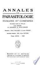 Annales de parasitologie humaine et comparée