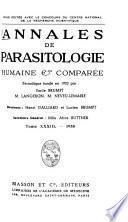 Annales de parasitologie humaine et comparée