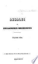 Annales de philosophie chrétienne