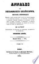 Annales de philosophie chrétienne