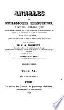 Annales de philosophie chrétienne
