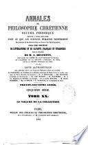 Annales de philosophie chrétienne