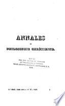 Annales de philosophie chrétienne
