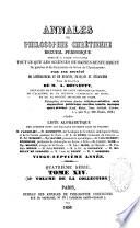 Annales de philosophie chrétienne