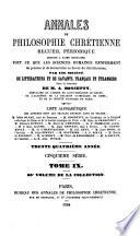 Annales de philosophie chrétienne