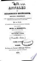 Annales de philosophie chrétienne