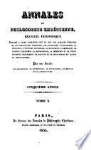 Annales de philosophie chrétienne