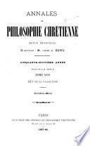 Annales de philosophie chrétienne
