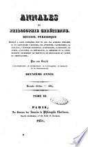Annales de philosophie chretienne recueil periodique ...