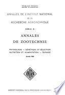 Annales de zootechnie
