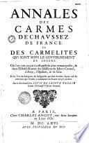 Annales des Carmes déchaussez de France