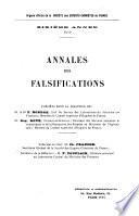 Annales des falsifications et de l'expertise chimique