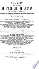 Annales des maladies de l'oreille, du larynx, du nez et du pharynx