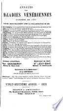 Annales des maladies vénériennes
