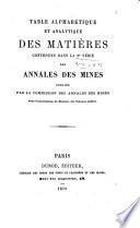 Annales des mines