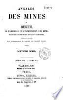 Annales des mines