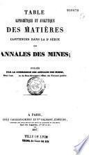 Annales des mines