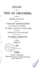 Annales des ponts et chaussees. 2. partie: Partie administrative