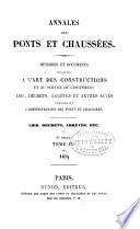 Annales des ponts et chaussees. 2. partie: Partie administrative