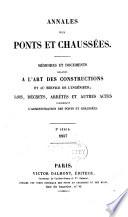 Annales des ponts et chaussees. 2. partie: Partie administrative