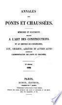 Annales des ponts et chaussees. 2. partie: Partie administrative