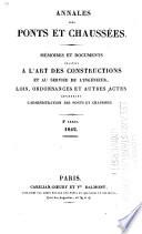 Annales des ponts et chaussées
