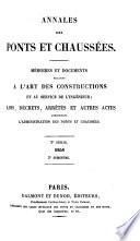 Annales des ponts et chaussées