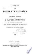 Annales des ponts et chaussées