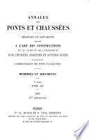 Annales des ponts et chaussées