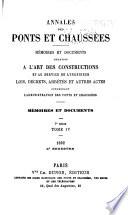 Annales des ponts et chaussées