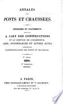 Annales des ponts et chaussées