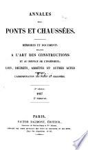 Annales des ponts et chaussées