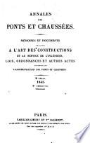 Annales des ponts et chaussées