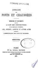 Annales des ponts et chaussées