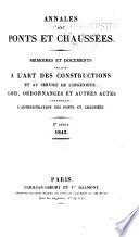 Annales des ponts et chaussées