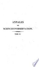 Annales des sciences d'observation par Jacques-Frederic Saigey et Francois-Voncent Raspail. Vol 1-4