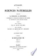 Annales Des Sciences Naturelles, Par MM. Audouin, Ad. Brongniart et Dumas ; Comprenant La Physiologie Animale Et Vegetale, L'Anatomie Comparee Des Deux Regnes, La Zoologie, La Botanique, La Mineralogie, Et La Geologie